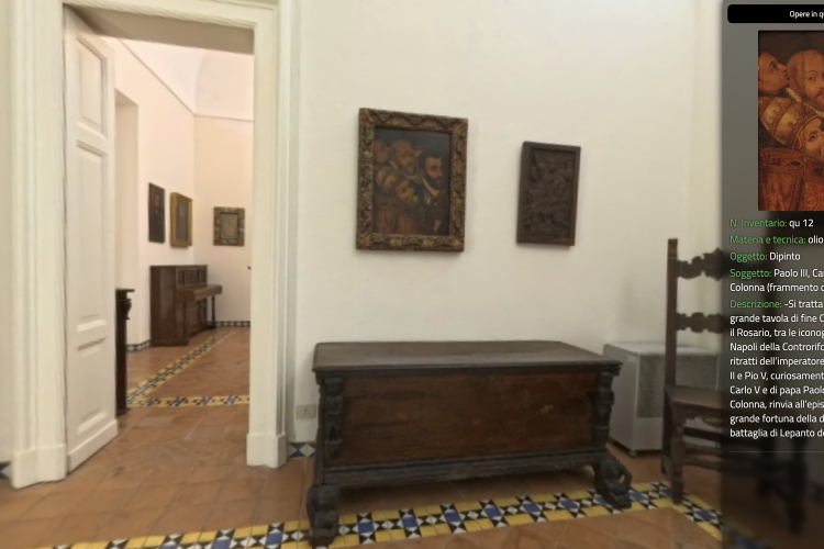 Digital Twin. Sala 1 del Museo Pagliara.