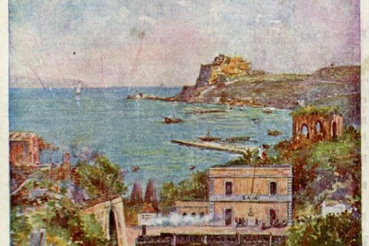 Società per le ferrovie napoletane. Linea Cumana. Orario, 1906 (collezione privata).